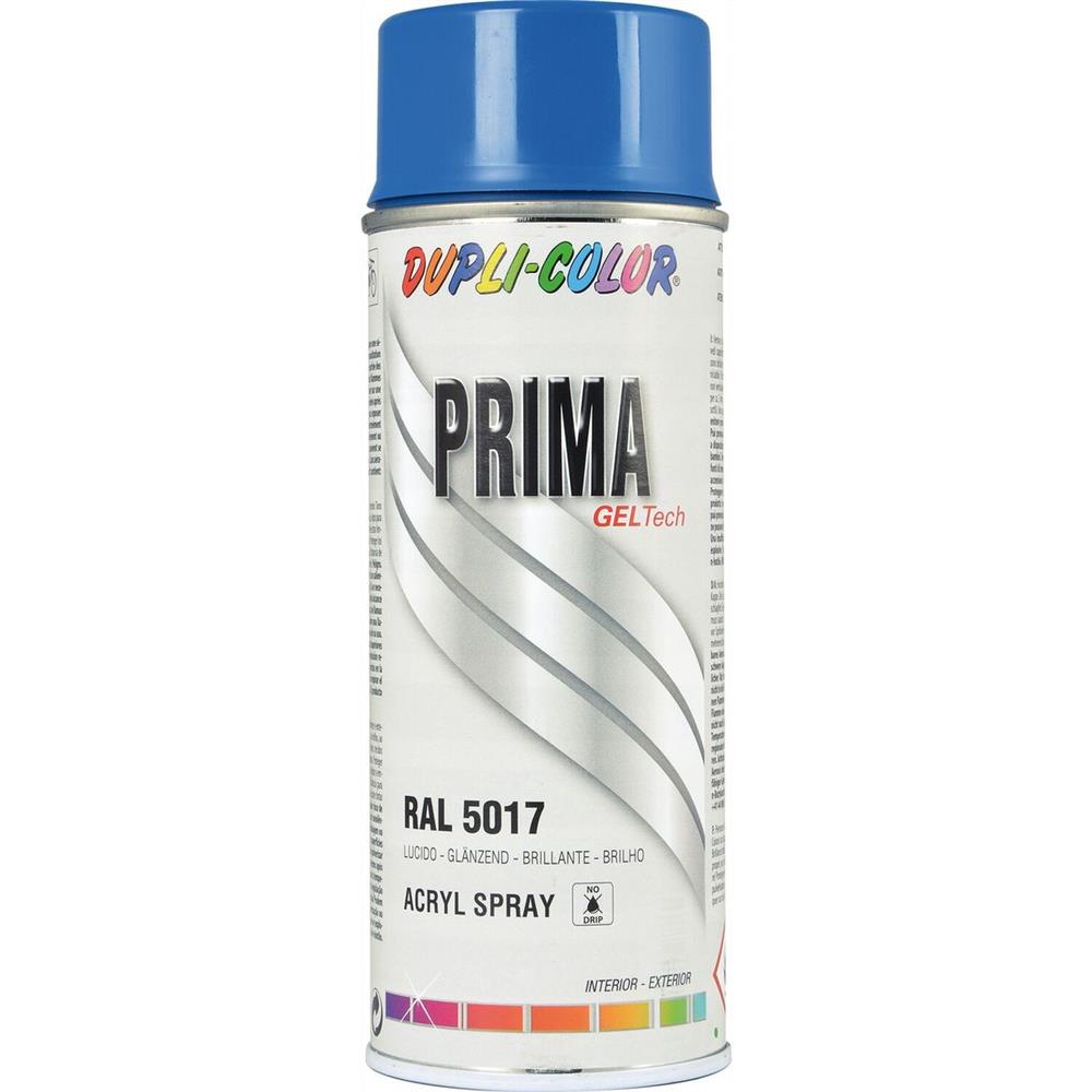 PEINTURE PRIMA RAL5017 BLEU TRAFIC BRILLANT 400ML DUPLI COLOR