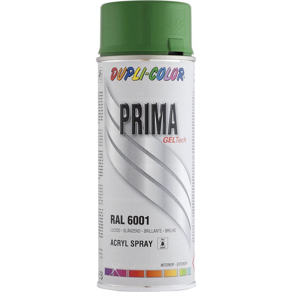 PEINTURE PRIMA RAL6001 VERT ÉMERAUDE BRILLANT 400ML DUPLI COLOR