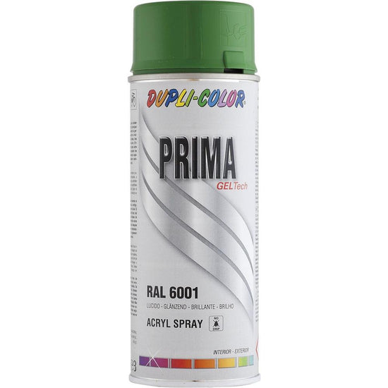 PEINTURE PRIMA RAL6001 VERT ÉMERAUDE BRILLANT 400ML DUPLI COLOR