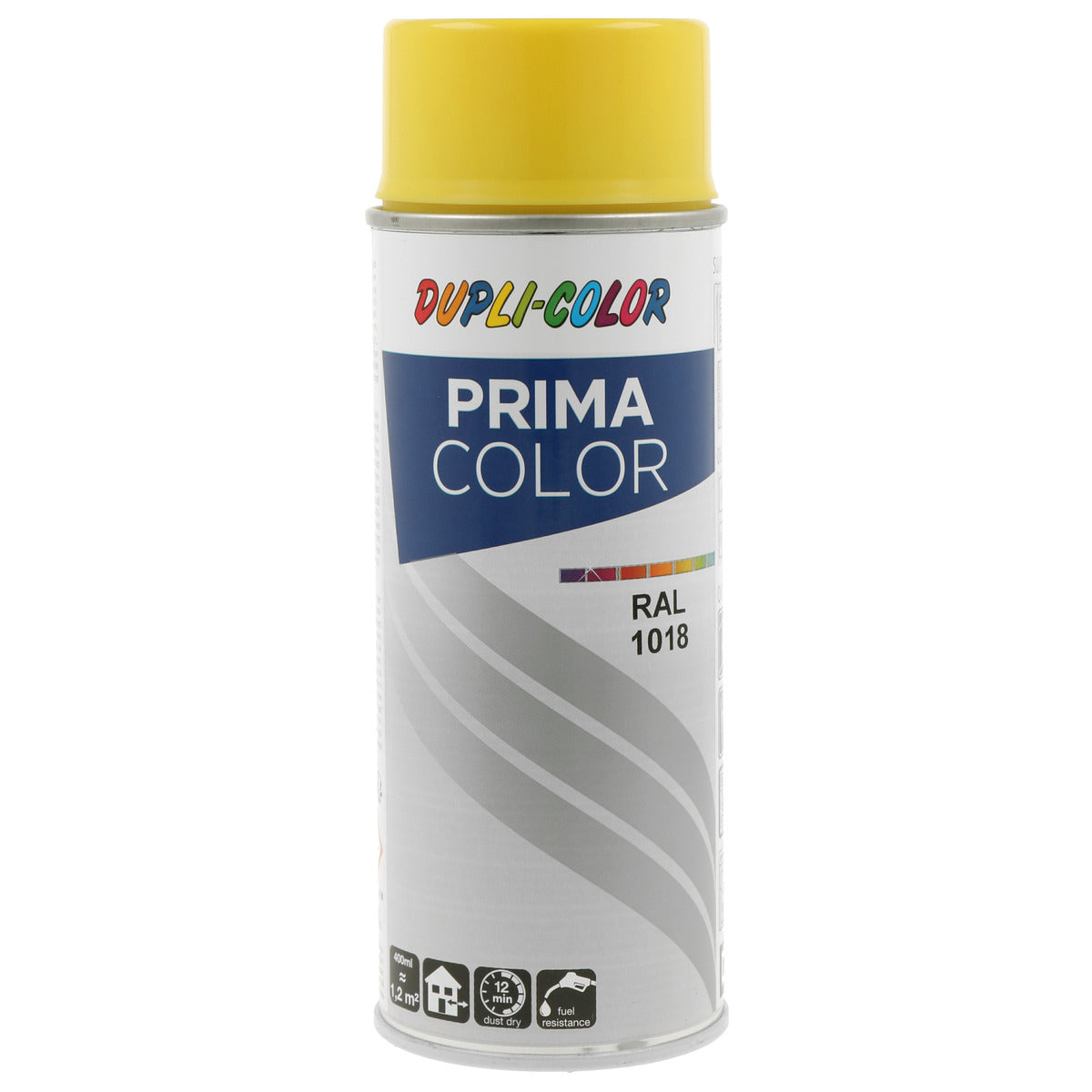 PEINTURE PRIMA RAL1018 JAUNE ZINC BRILLANT 400ML DUPLI COLOR