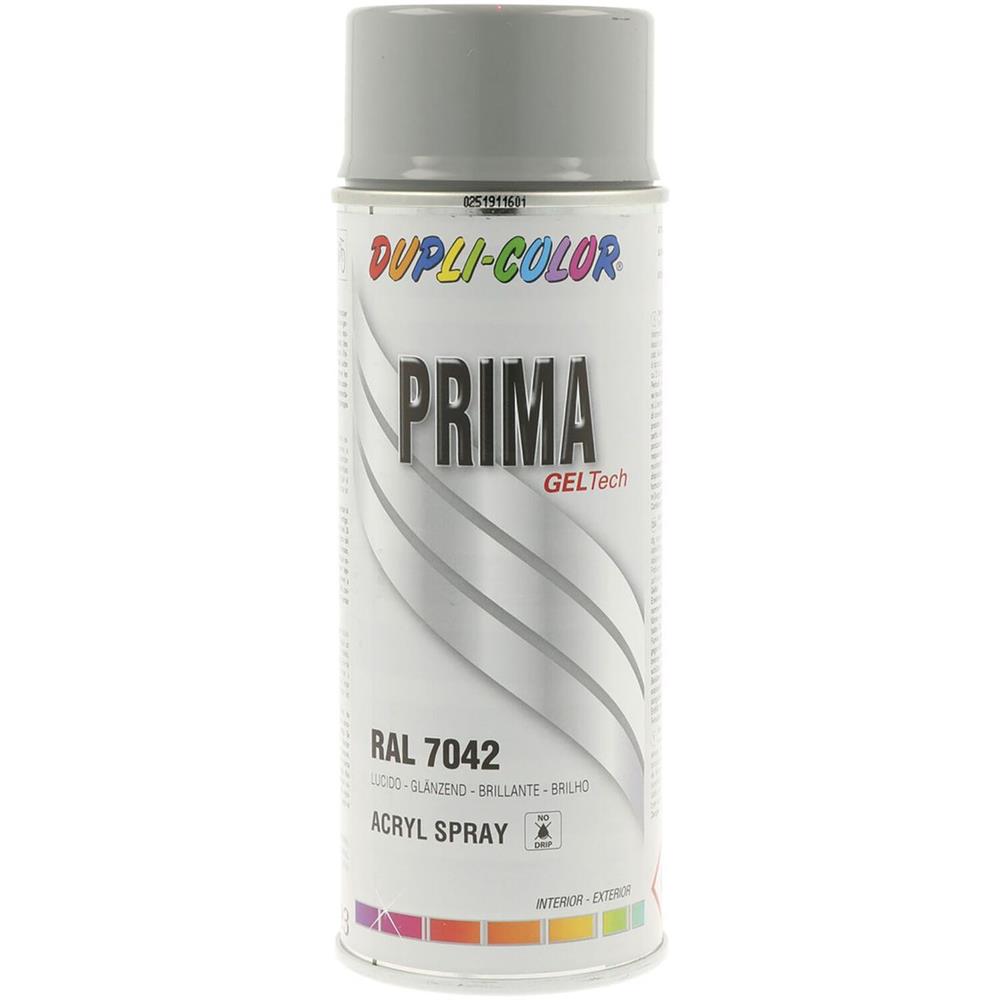 PEINTURE PRIMA RAL7042 GRIS SIGNAL BRILLANT 400ML DUPLI COLOR