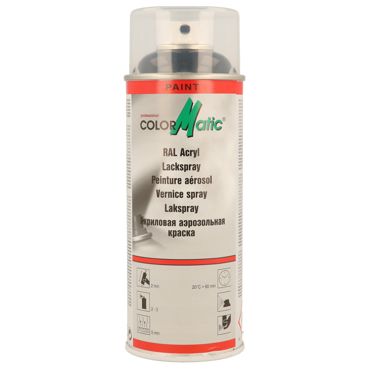 PEINTURE ACRYLIQUE RAL9005 NOIR BRILLANT 400ML COLORMATIC