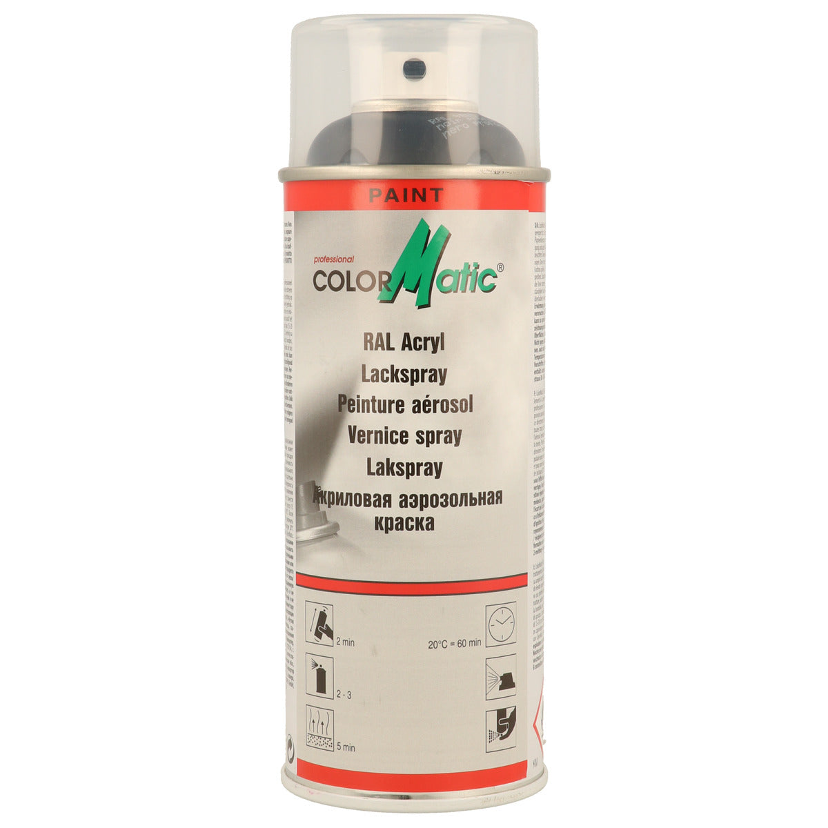 PEINTURE ACRYLIQUE RAL9005 NOIR SATINE 400ML COLORMATIC