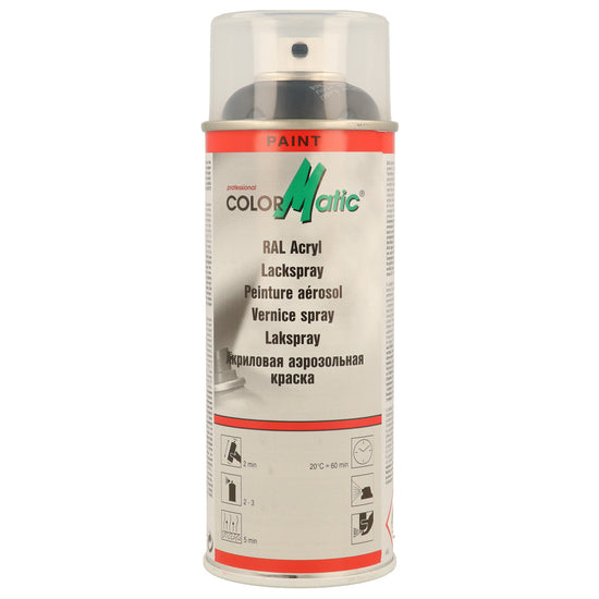 PEINTURE ACRYLIQUE RAL9005 NOIR SATINE 400ML COLORMATIC