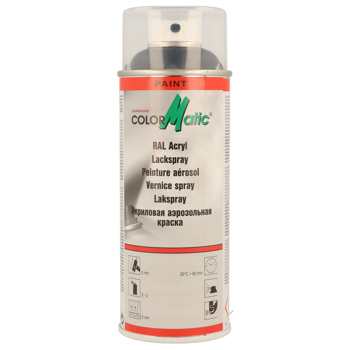 PEINTURE ACRYLIQUE RAL9005 NOIR MAT INTENSE 400ML COLORMATIC