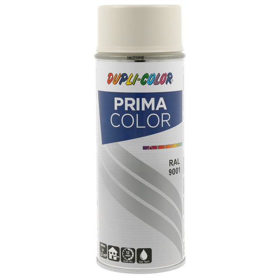 PEINTURE PRIMA RAL9001 BLANC CREME BRILLANT 400ML DUPLI COLOR