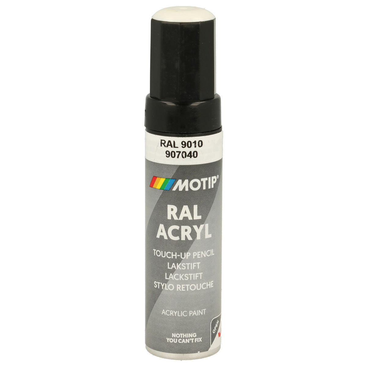 PINCEAU RETOUCHE INDUSTRIEL RAL9010 BLANC PUR BRILLANT 12ML MOTIP