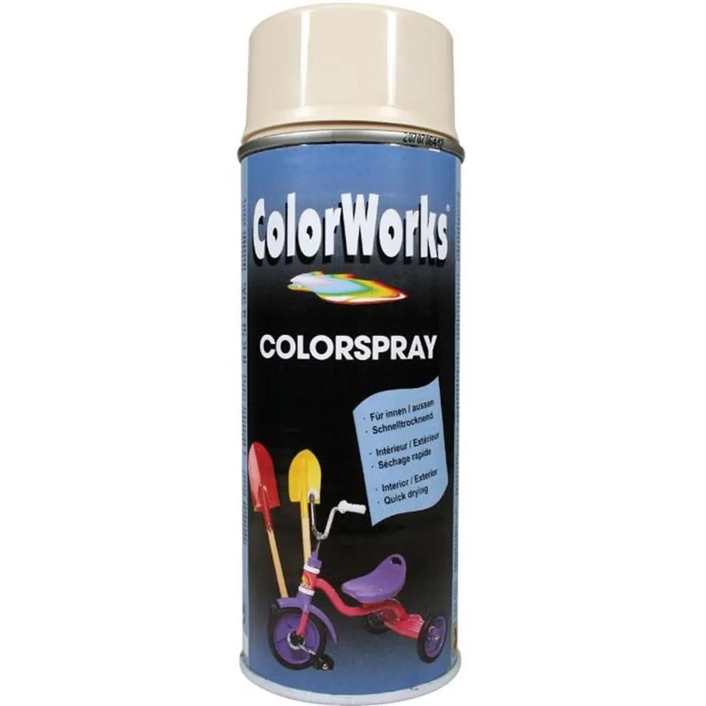 PEINTURE ACRYLIQUE RAL1015 BRILLANT 400ML COLORWORKS