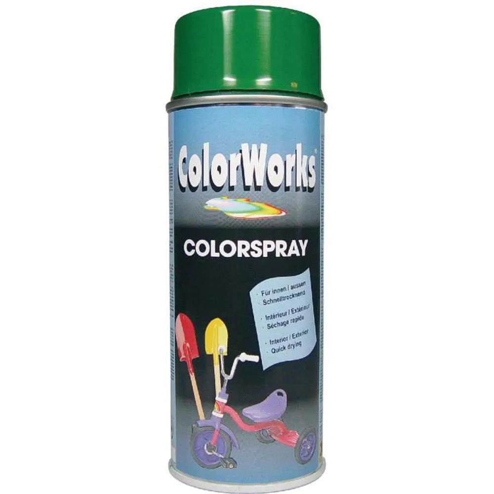 PEINTURE ACRYLIQUE RAL6002 BRILLANT 400ML COLORWORKS
