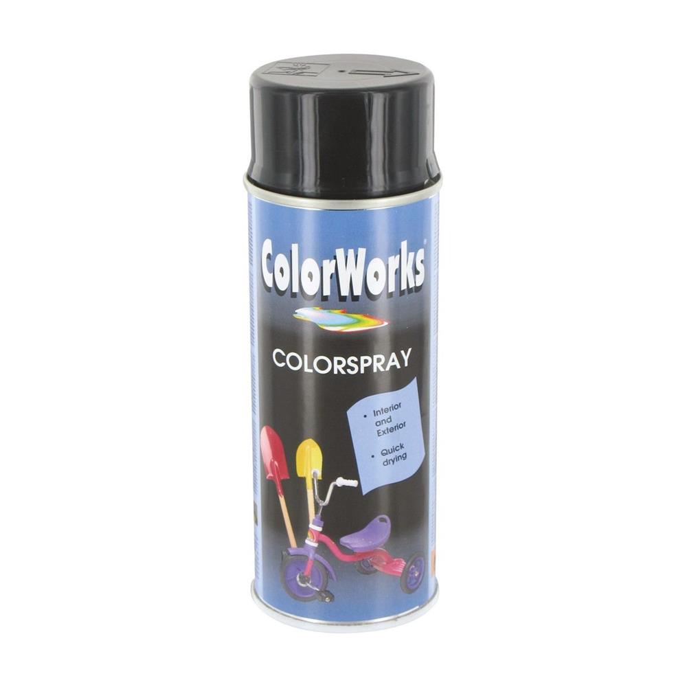 PEINTURE RAL9005 BRILLANT 400ML COLORWORKS