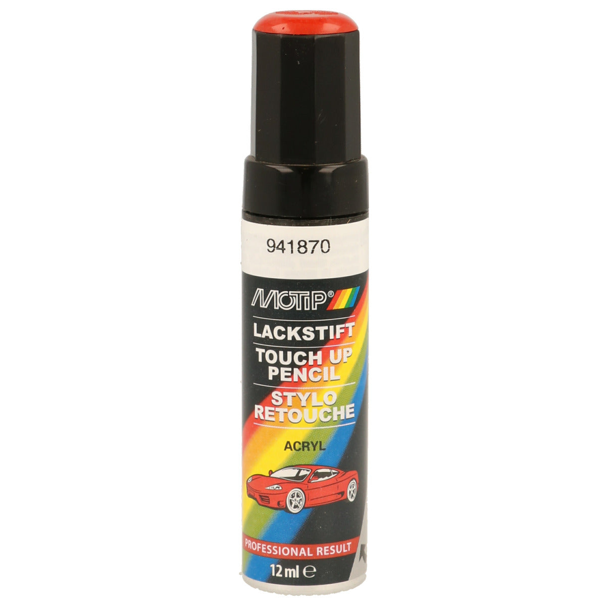 PINCEAU RETOUCHE KOMPAKT 941870 ROUGE BRILLANT 12ML MOTIP