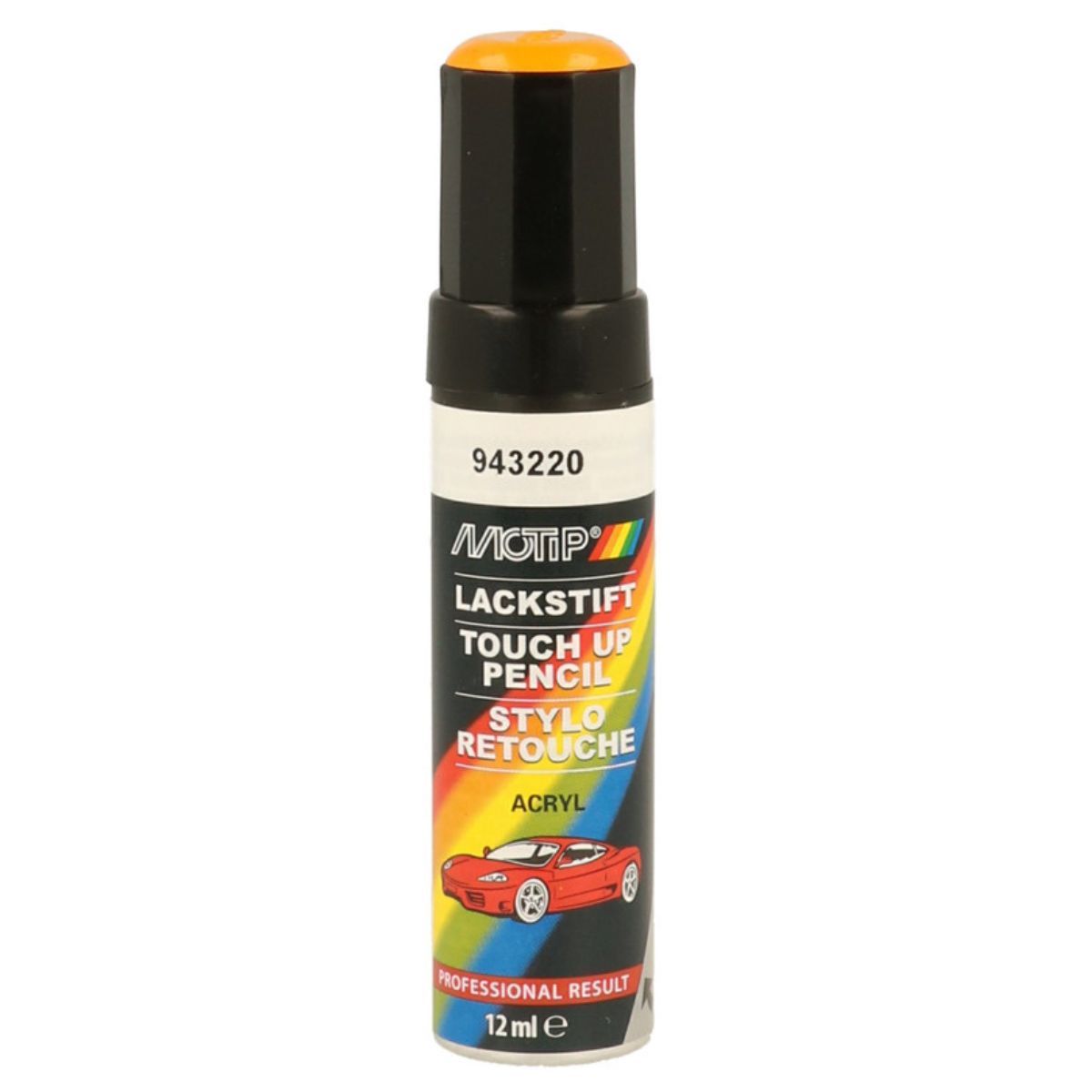 PINCEAU RETOUCHE KOMPAKT 943220 ORANGE BRILLANT 12ML MOTIP