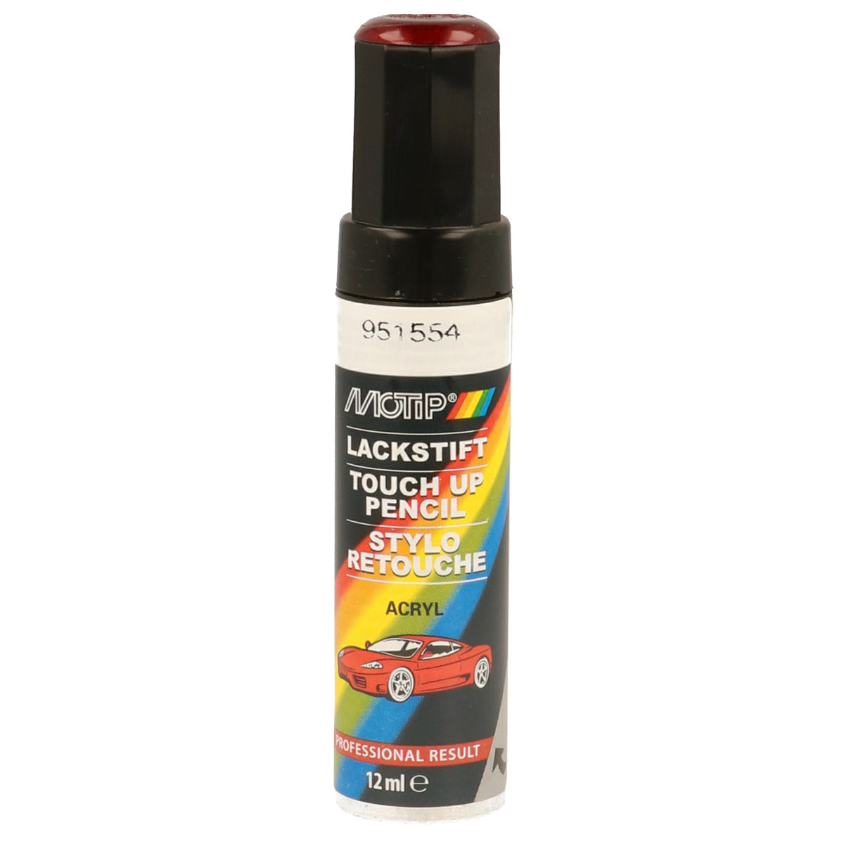 PINCEAU RETOUCHE KOMPAKT 951554 ROUGE METALLISE 12ML MOTIP