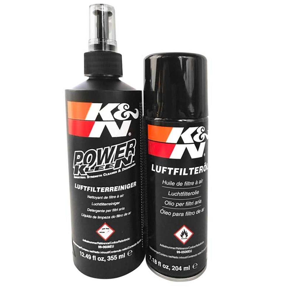 NETTOYANT 355ML + AEROSOL HUILE 204ML POUR FILTRE A AIR K&N 99-5003EU