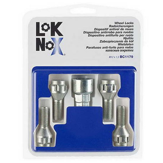 4 VIS ANTIVOL LOKNOX M12X1.5/ 60°/ LONG. 26.4MM/ Ø17/19MM