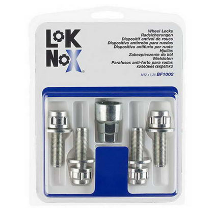 4 VIS ANTIVOL LOKNOX M12X1.25/ PLAT/ LONG. 35.3MM/ Ø17/19MM