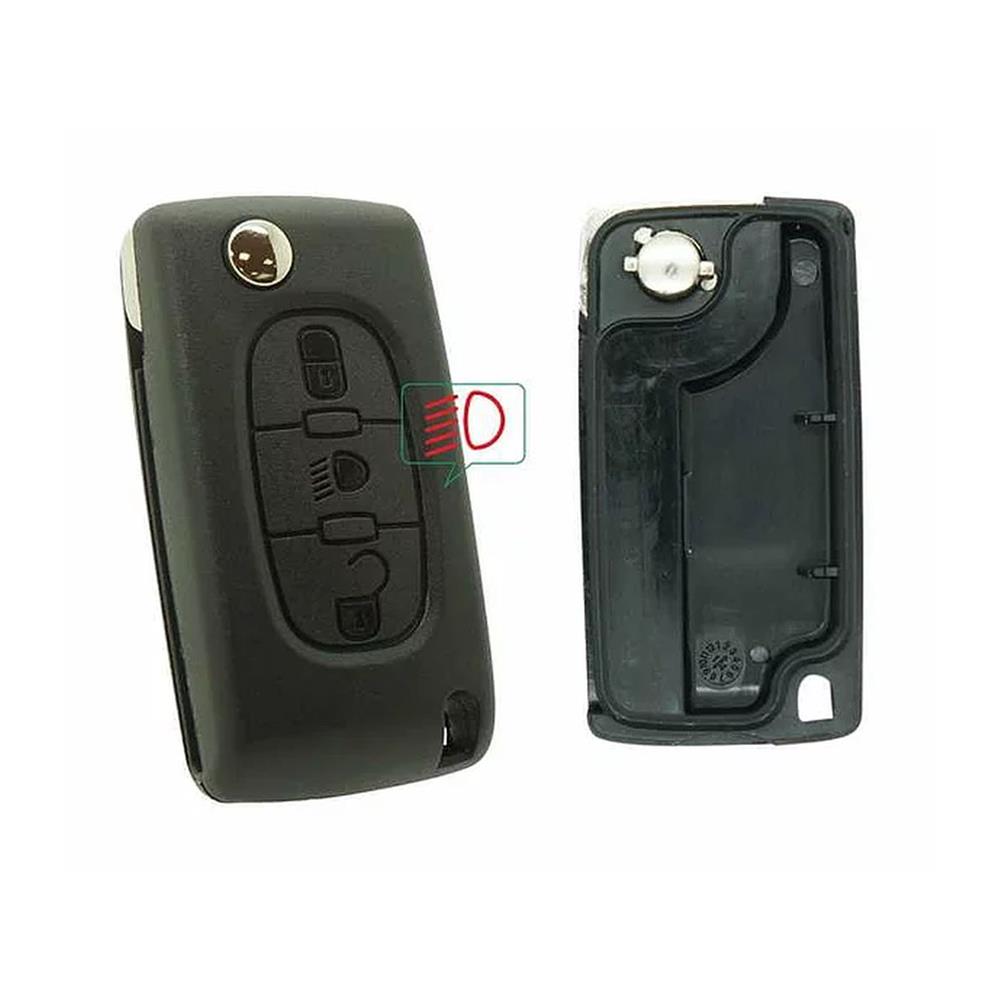 COQUE CLE ADAPTABLE POUR CITROEN CE0523 3 BOUTONS LAME FRAISEE KEYSKAR