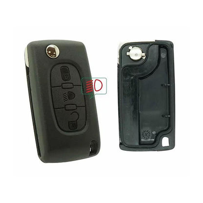 COQUE CLE ADAPTABLE POUR CITROEN CE0523 3 BOUTONS LAME FRAISEE KEYSKAR