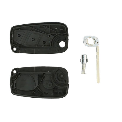 COQUE CLE ADAPTABLE POUR FIAT 3 BOUTONS LAME FRAISEE (PILE SUR TIROIR) KEYSKAR