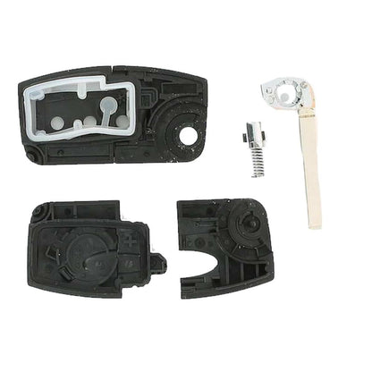 COQUE CLE ADAPTABLE FORD 3 BOUTONS LAME FRAISEE RETRACTABLE 5MM