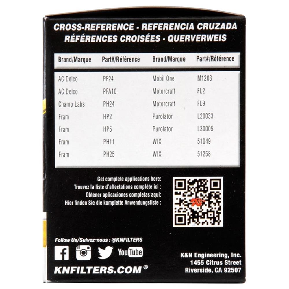 FILTRE A HUILE DE REMPLACEMENT K&N HP-2003