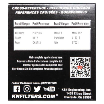 FILTRE A HUILE DE REMPLACEMENT K&N ADAPTABLE POUR VOLVO