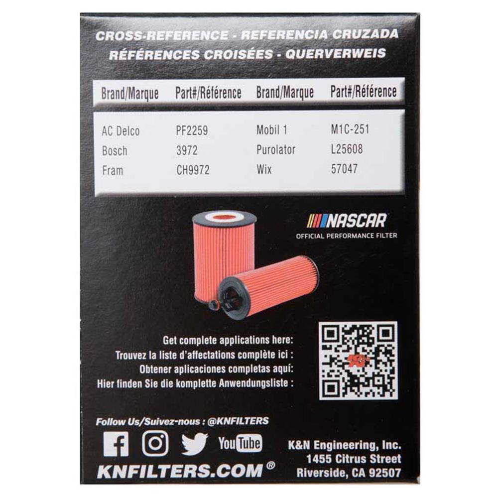 FILTRE A HUILE DE REMPLACEMENT K&N HP-7020