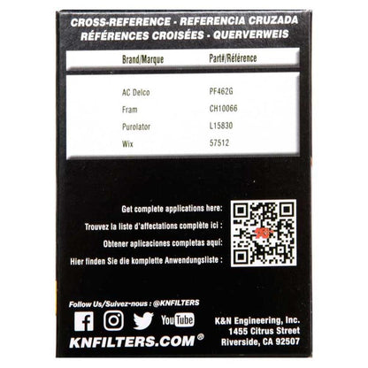 FILTRE A HUILE DE REMPLACEMENT K&N HP-7024