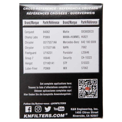 FILTRE A HUILE DE REMPLACEMENT K&N HP-7028