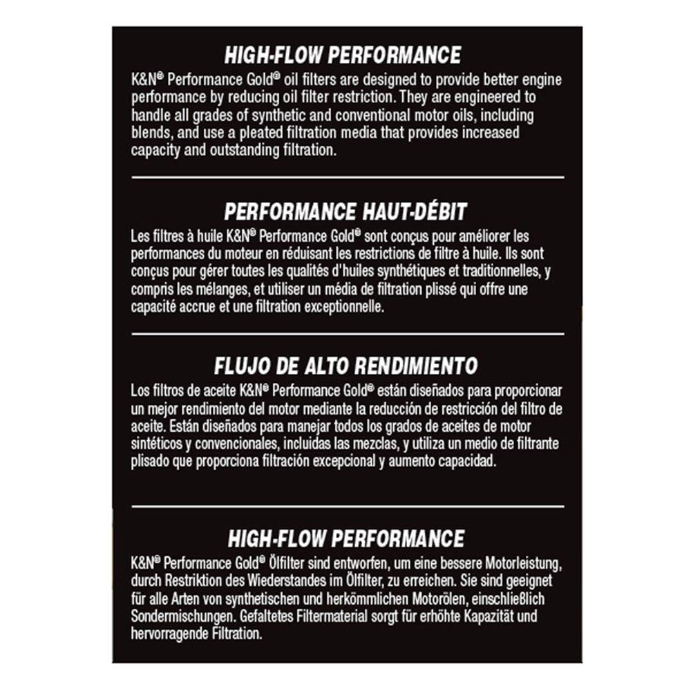 FILTRE A HUILE DE REMPLACEMENT K&N HP-7041