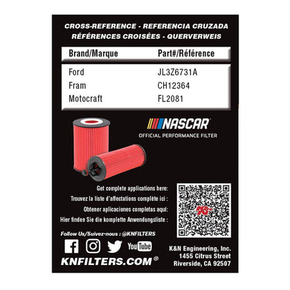 FILTRE A HUILE DE REMPLACEMENT K&N HP-7043