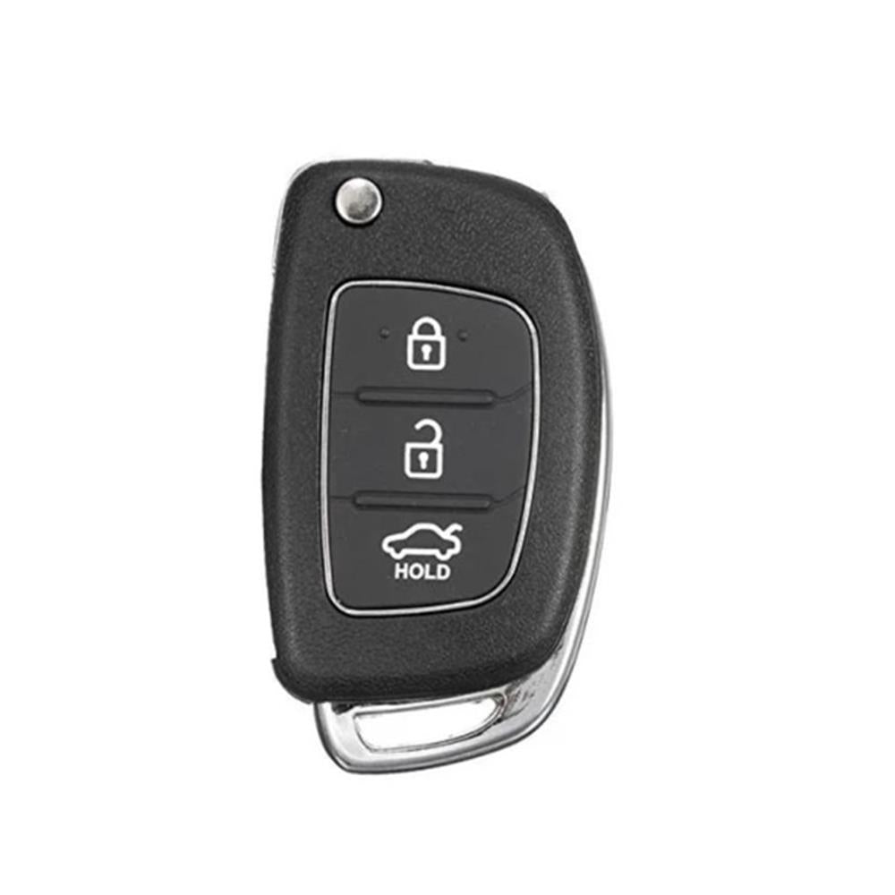 COQUE CLE ADAPTABLE POUR KIA HYUNDAI 3 BOUTONS LAME FRAISEE  KEYSKAR