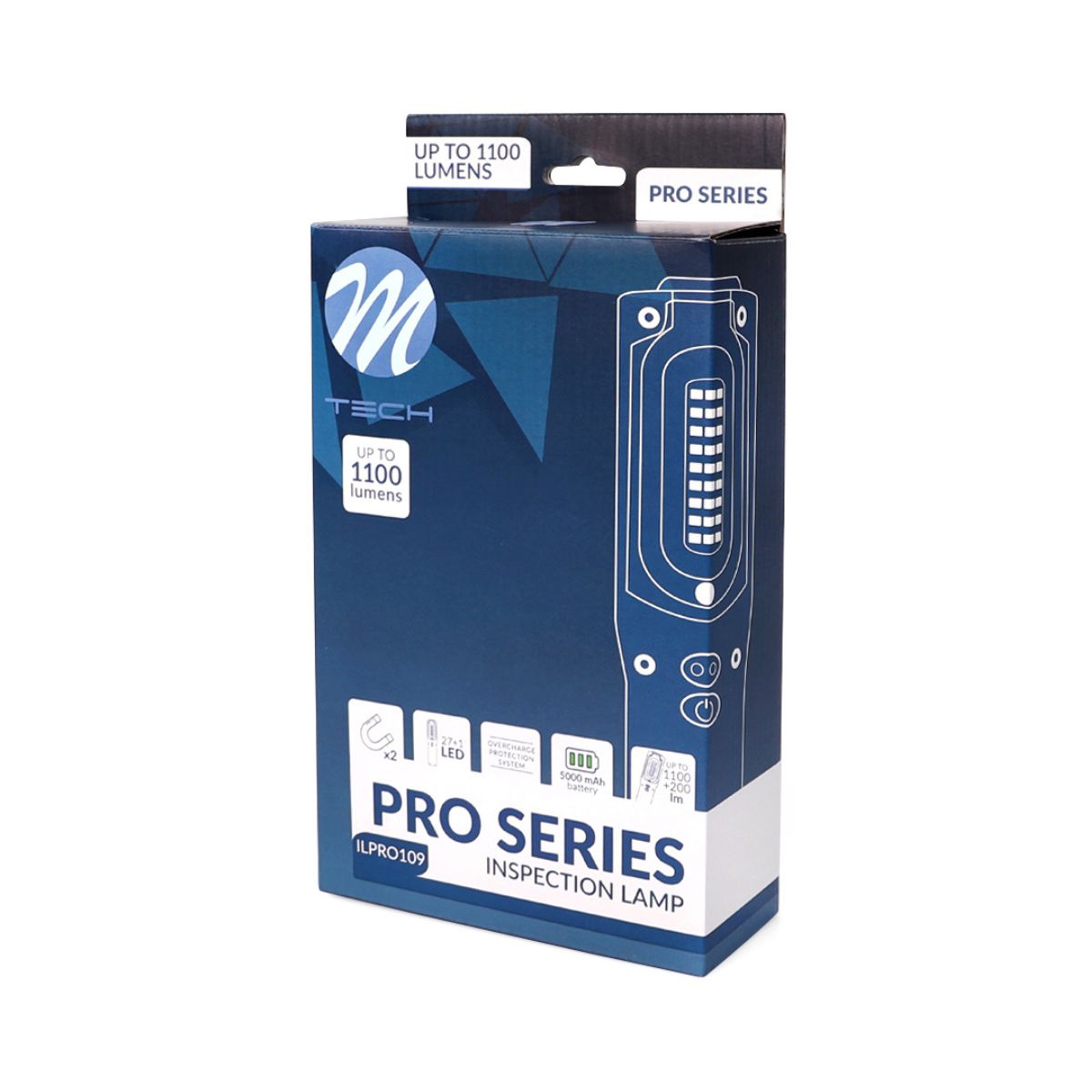 LAMPE D'INSPECTION RECHARGEABLE 1100 LUMENS AVEC REGLAGE INTENSITE