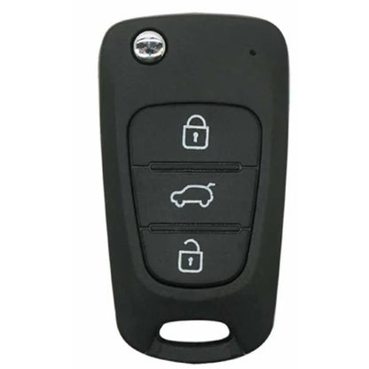COQUE CLE ADAPTABLE POUR KIA HYUNDAI 3 BOUTONS LAME FRAISEE  KEYSKAR