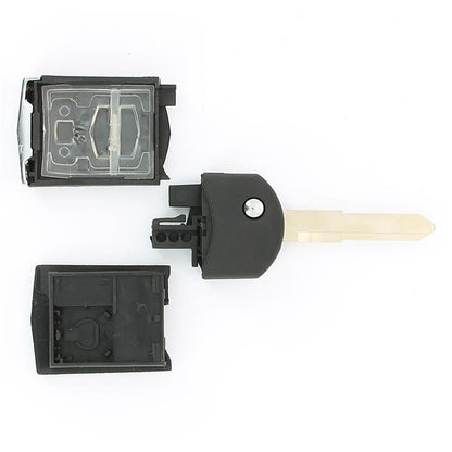 COQUE CLE ADAPTABLE MAZDA 2 BOUTONS LAME CRANTEE RETRACTABLE
