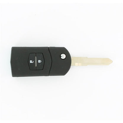 COQUE CLE ADAPTABLE MAZDA 2 BOUTONS LAME CRANTEE RETRACTABLE