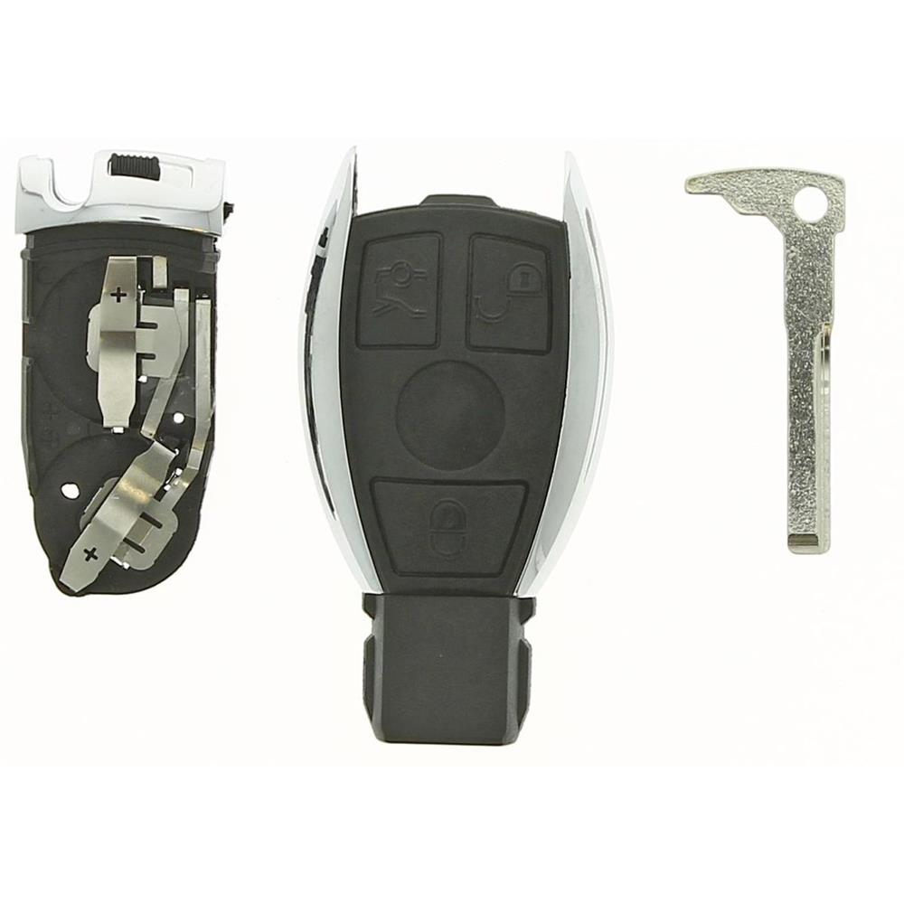 COQUE CLE ADAPTABLE POUR MERCEDES 3 BOUTONS LAME FRAISEE SECOURS KEYSKAR