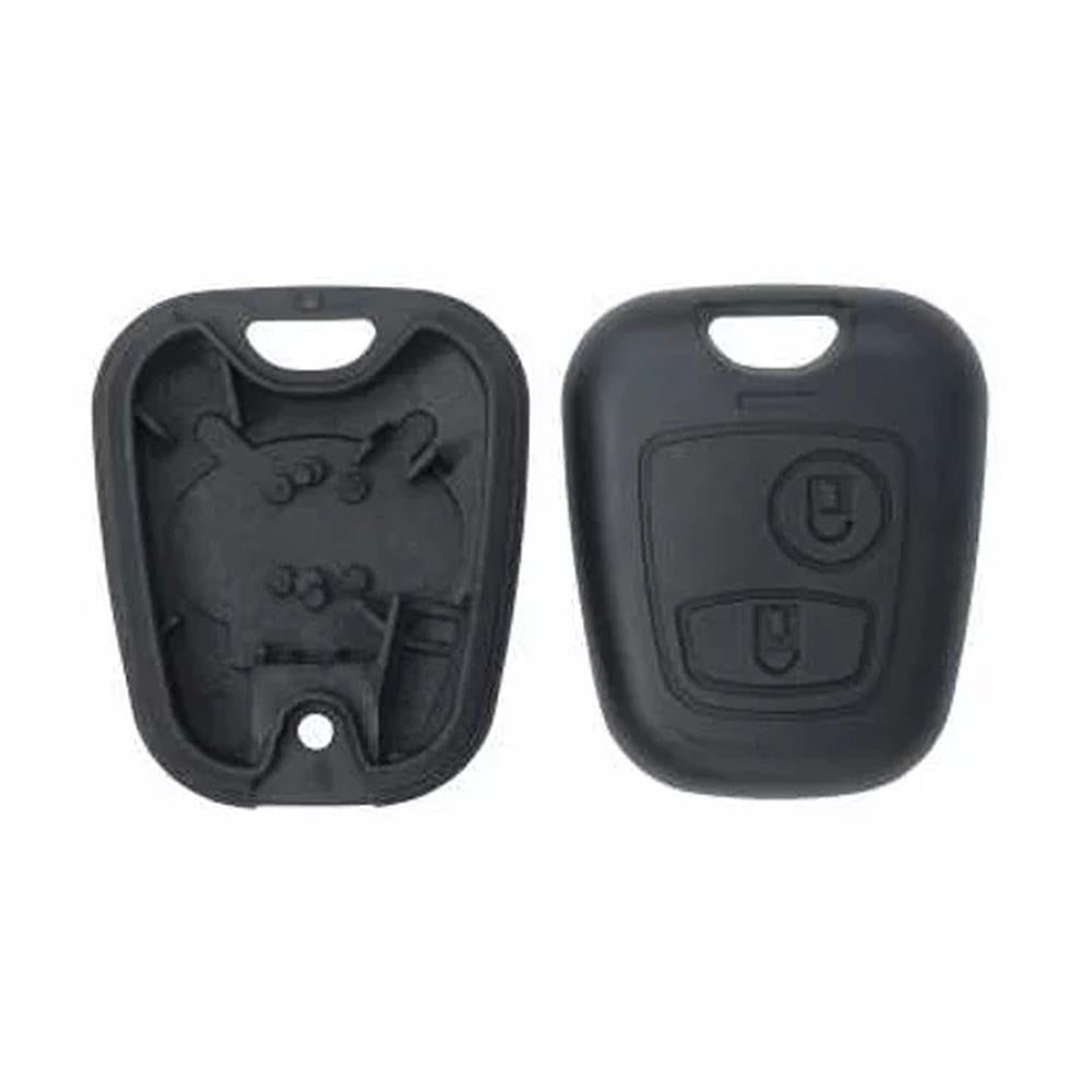 COQUE CLE ADAPTABLE POUR PEUGEOT 2 BOUTONS LAME FRAISEE KEYSKAR
