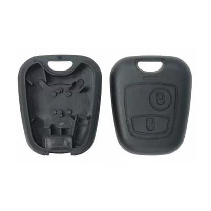 COQUE CLE ADAPTABLE POUR PEUGEOT 2 BOUTONS CLE CROIX KEYSKAR