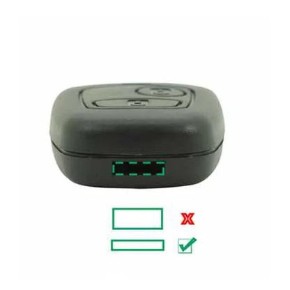 COQUE CLE ADAPTABLE POUR PEUGEOT 2 BOUTONS LAME CRANTEE KEYSKAR