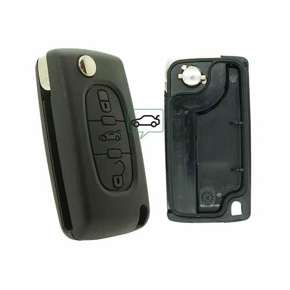 COQUE CLE ADAPTABLE POUR PEUGEOT CE0523 3 BOUTONS KEYSKAR