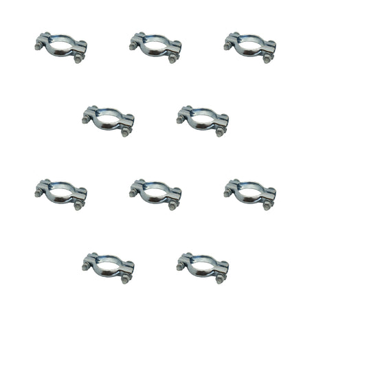 BRIDE D'ECHAPPEMENT Ø66 INOX/SACHET 10 PIECES
