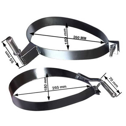 KIT 2 SANGLES ECHAPPEMENT POUR PEUGEOT 206