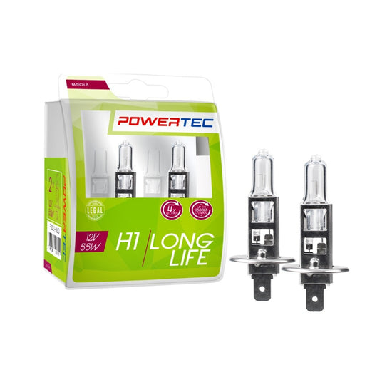 AMPOULES HALOGENES H1 P14.5S 12V 55W LONG LIFE (BLISTER) X2 MTECH