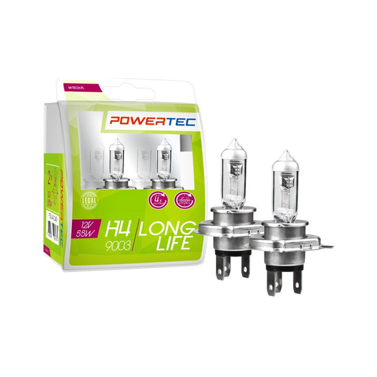 AMPOULES HALOGENES H4 PL43T 12V 55W LONG LIFE (BLISTER) X2 MTECH
