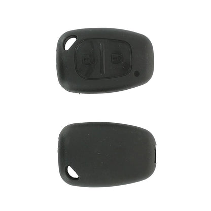 COQUE CLE ADAPTABLE POUR RENAULT 2 BOUTONS LAME CRANTEE KEYSKAR
