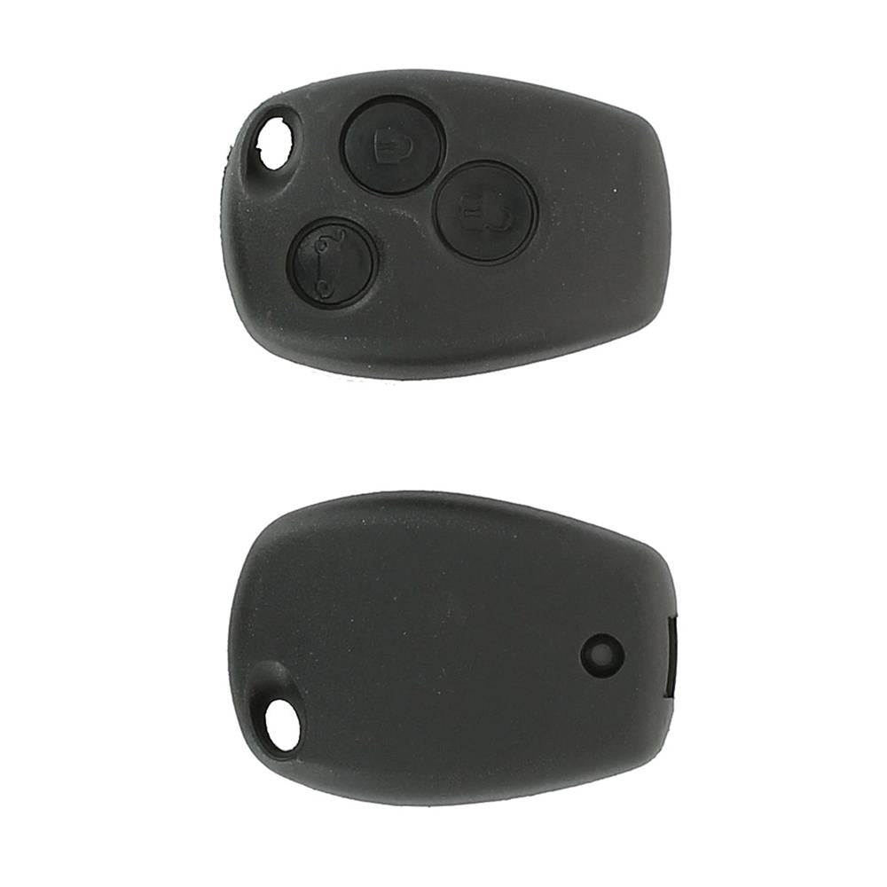 COQUE CLE ADAPTABLE POUR RENAULT 3 BOUTONS LAME CRANTEE KEYSKAR
