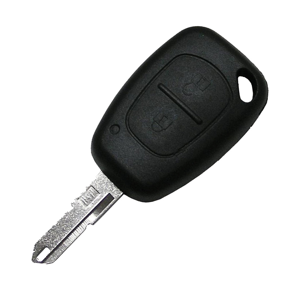 COQUE CLE ADAPTABLE RENAULT 2 BOUTONS LAME CRANTEE FIXE