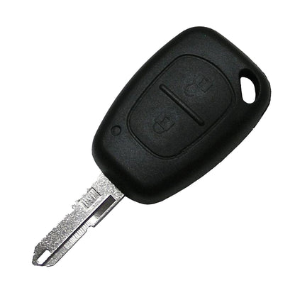 COQUE CLE ADAPTABLE RENAULT 2 BOUTONS LAME CRANTEE FIXE