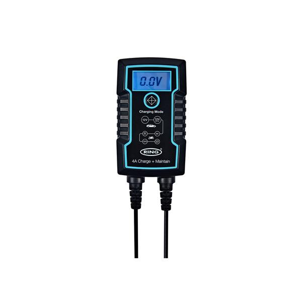 CHARGEUR BATTERIE INTELLIGENT+ MAINTIEN DE CHARGE 4A 6/12V RING